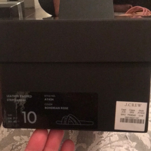 J CREW NIB Leather Padded Strap Sandal - Picture 8 of 8